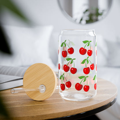 Cherry Sipper Glass, 16oz